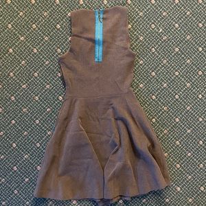 Zara Collection Dress Size S - Grey w/ Blue Zipper